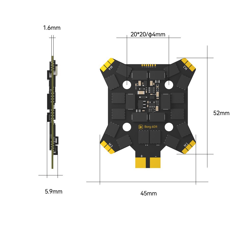 iFlight Borg Mini H7 (ICM42688 - Fpv Drone Flight Controller review and price